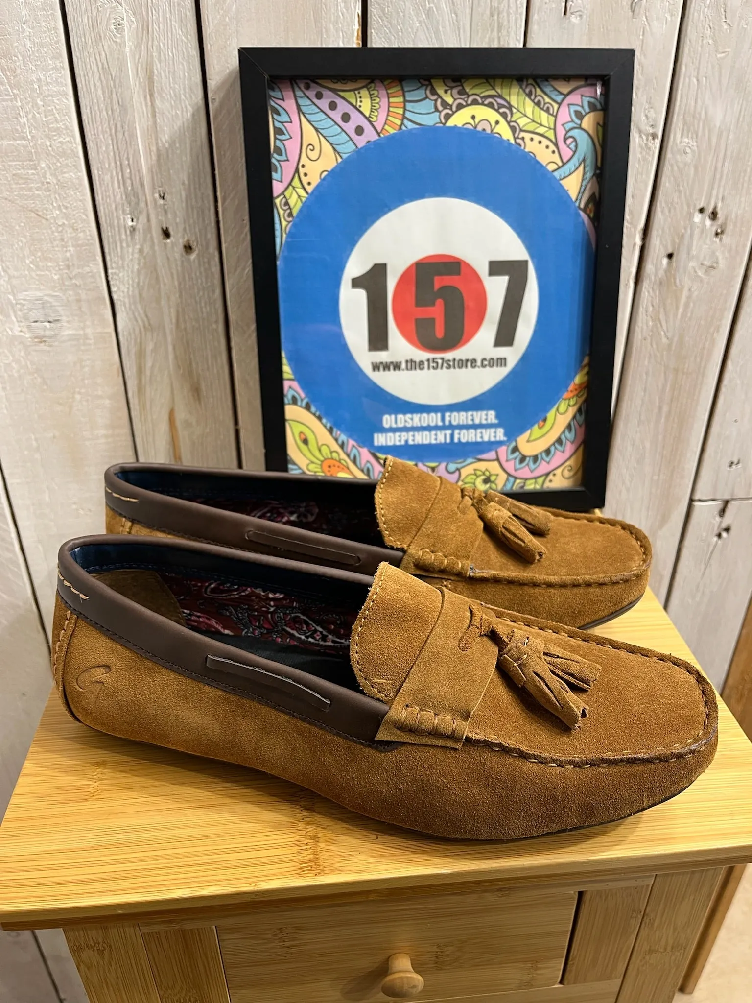 Gabicci Charlie Suede Loafers - Cognac