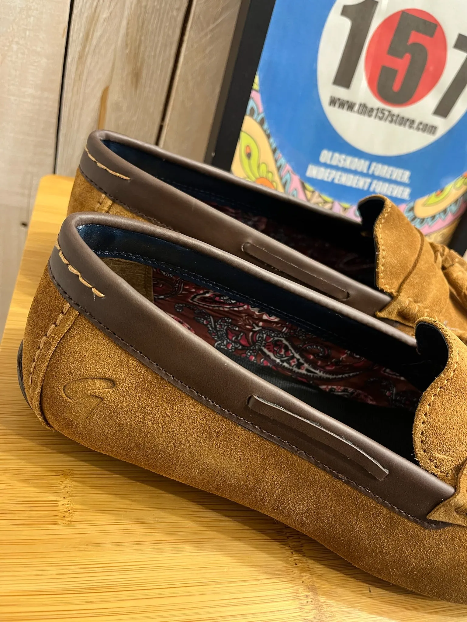 Gabicci Charlie Suede Loafers - Cognac