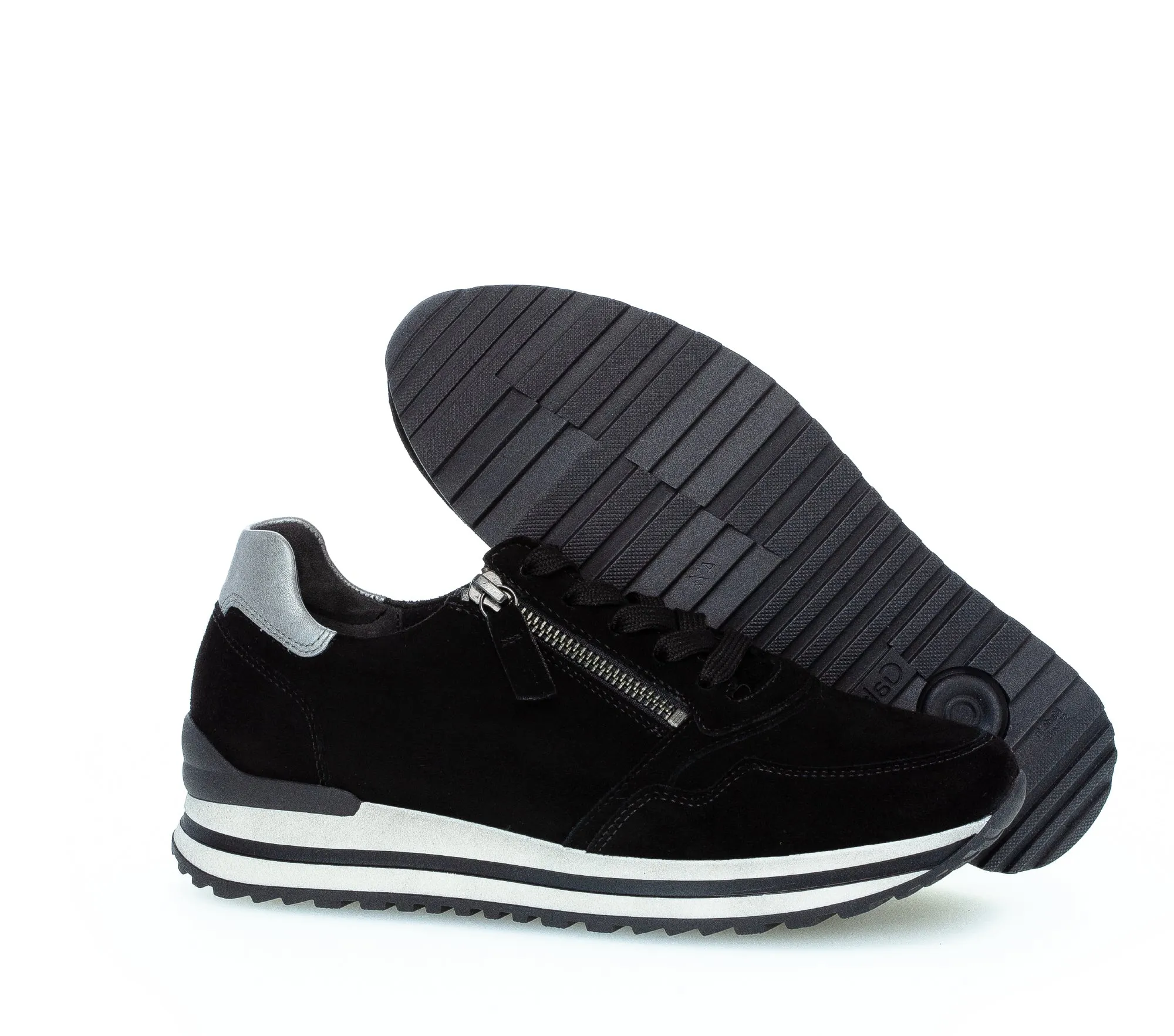 GABOR - 76.528.67 LACED FASHION SHOE - BLACK