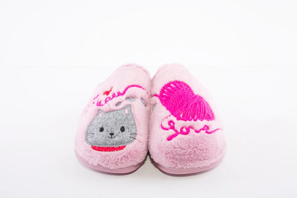 GARZON - 2807.275 "CAT" FLAT MULE SLIPPER - PINK