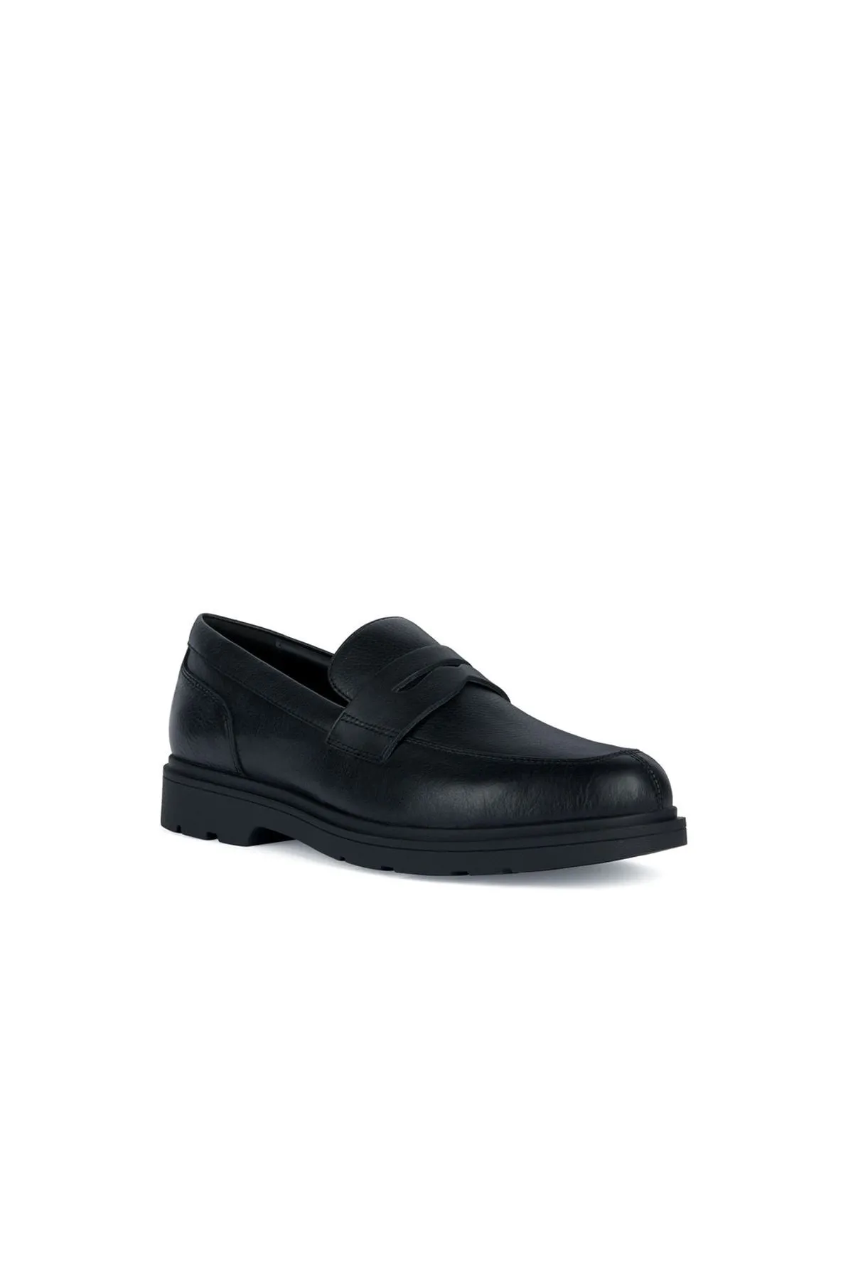 Geox Erkek Siyah Spherica Ec1 Deri Maskülen Loafer