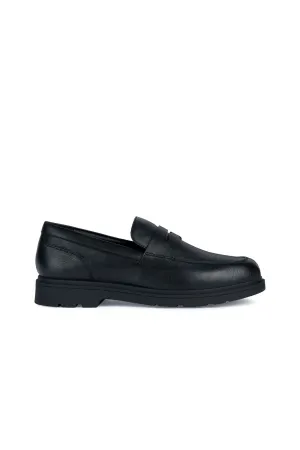 Geox Erkek Siyah Spherica Ec1 Deri Maskülen Loafer