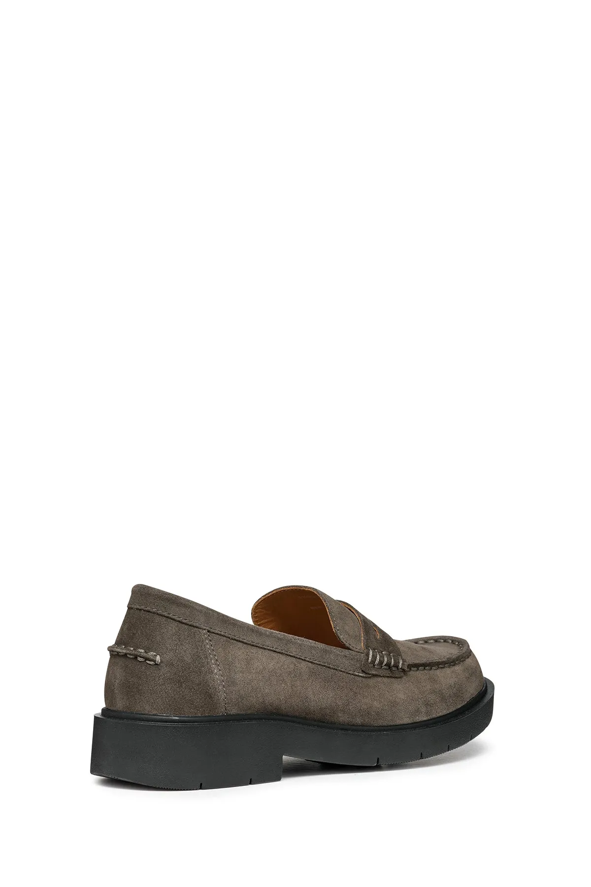 Geox Kadın Gri Spherica Ec1 Süet Deri Maskülen Loafer