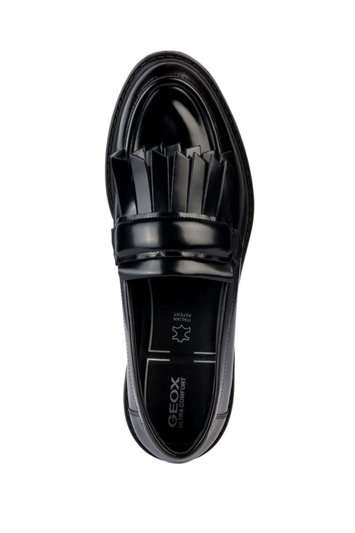 Geox Kadın Siyah Walk Pleasure Deri Maskülen Loafer