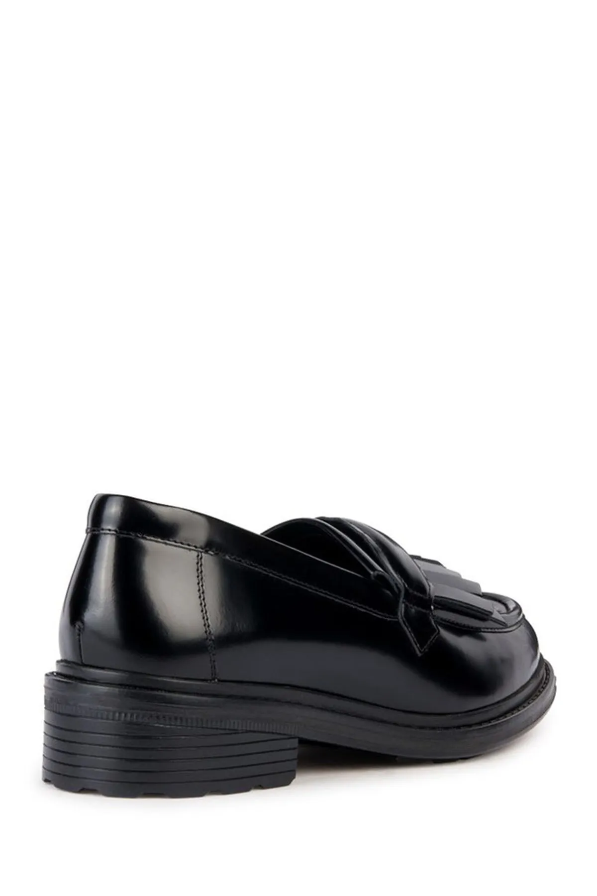 Geox Kadın Siyah Walk Pleasure Deri Maskülen Loafer