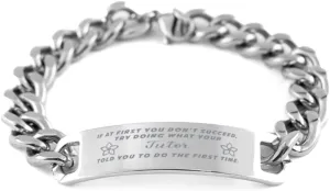 GIFTVILLE & SURPRISE Tutor Bracelet, If at first you don't succeed, try doing what your athletic trainer told you to do the first time., Cuban Link Chain Necklace, Tutor Gifts