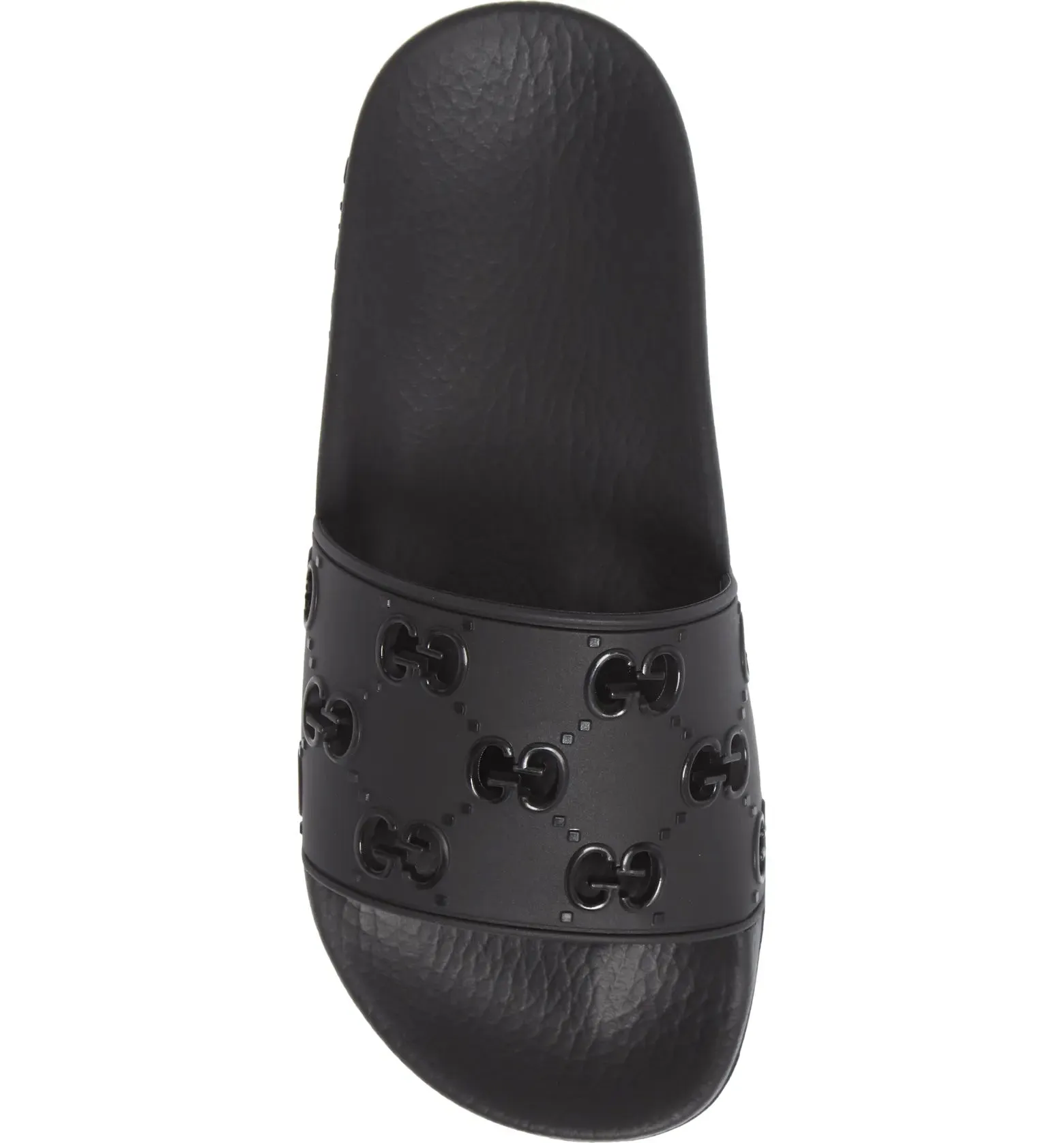 GUCCI GG RUBBER SLIDE SANDALS