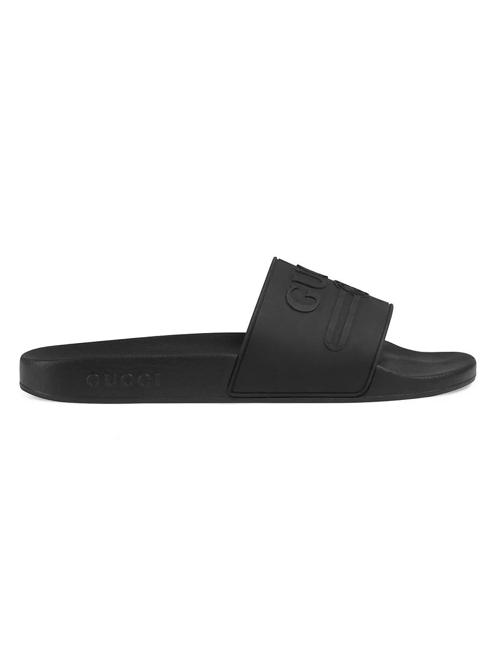 Gucci Logo Rubber Slide Sandal