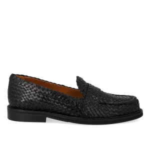 Hand-braided penny loafer