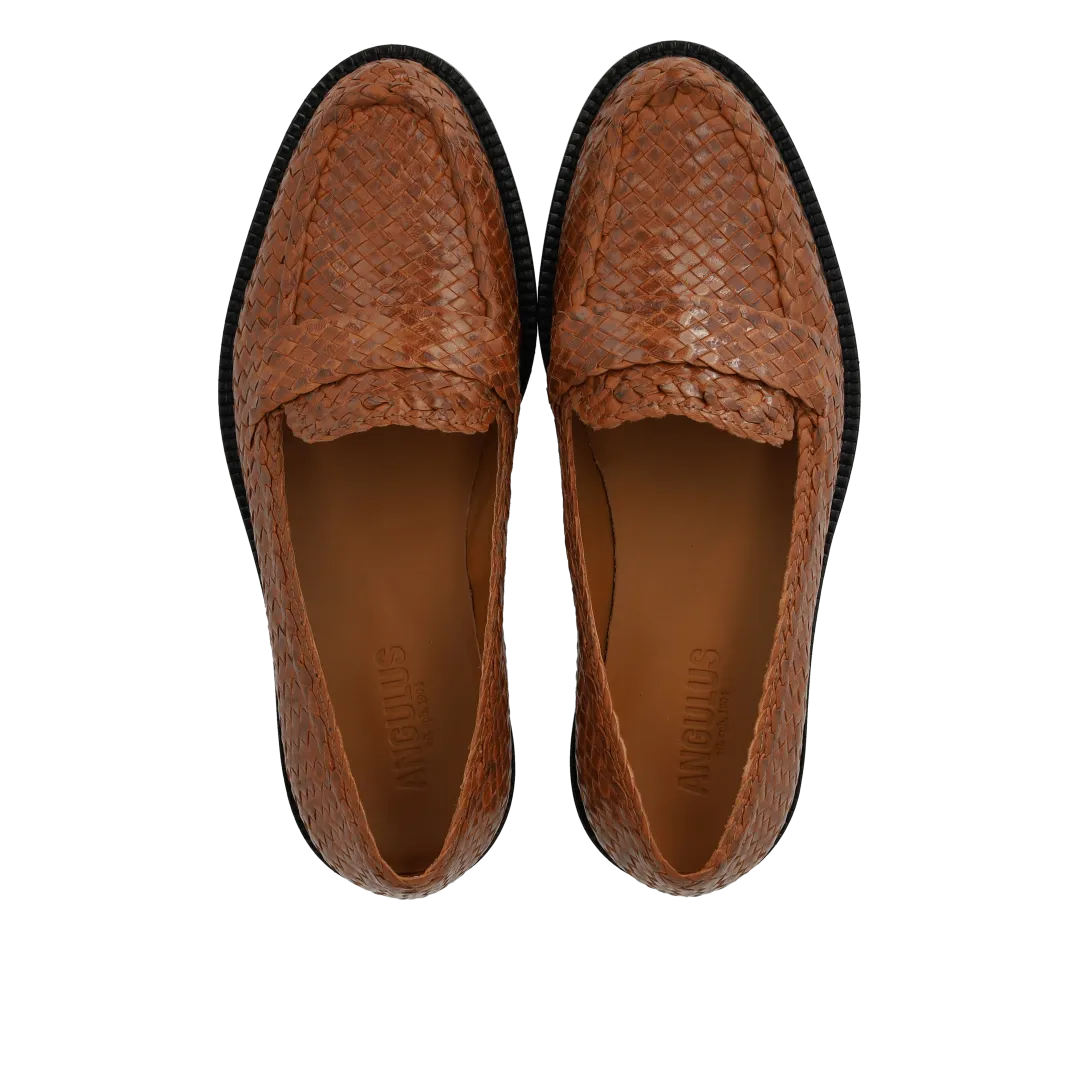 Hand-braided penny loafer