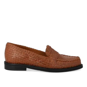 Hand-braided penny loafer
