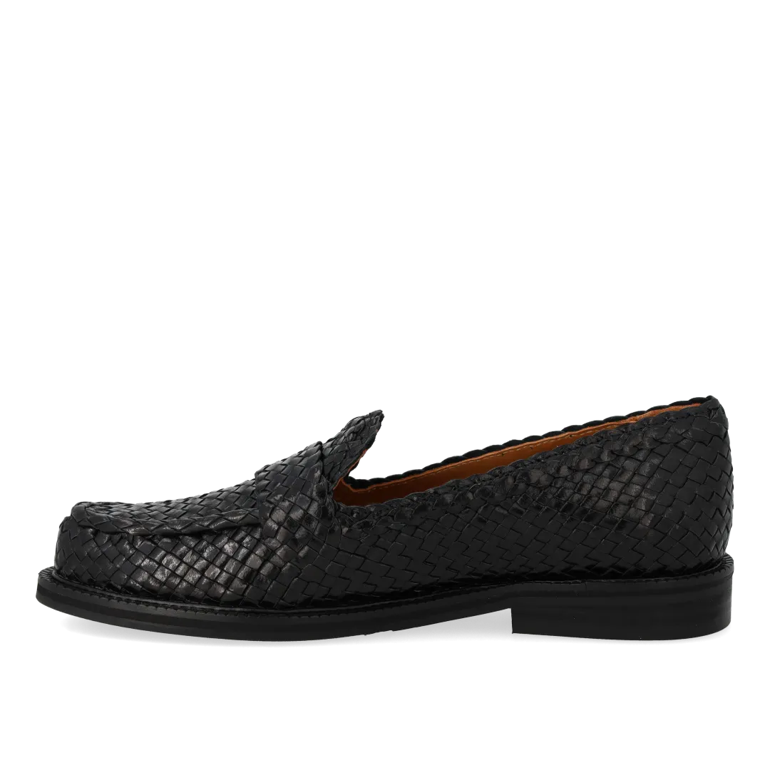 Hand-braided penny loafer