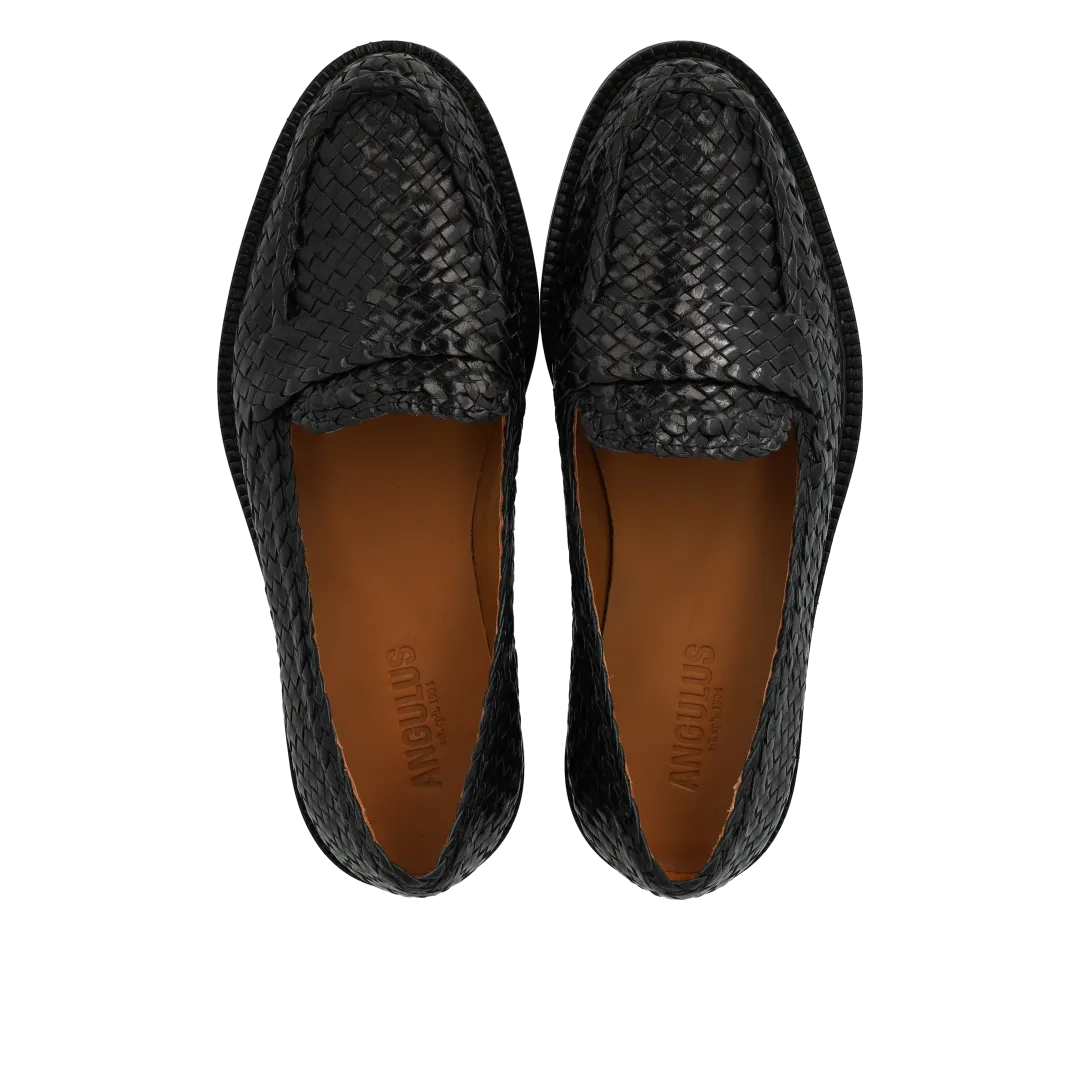 Hand-braided penny loafer