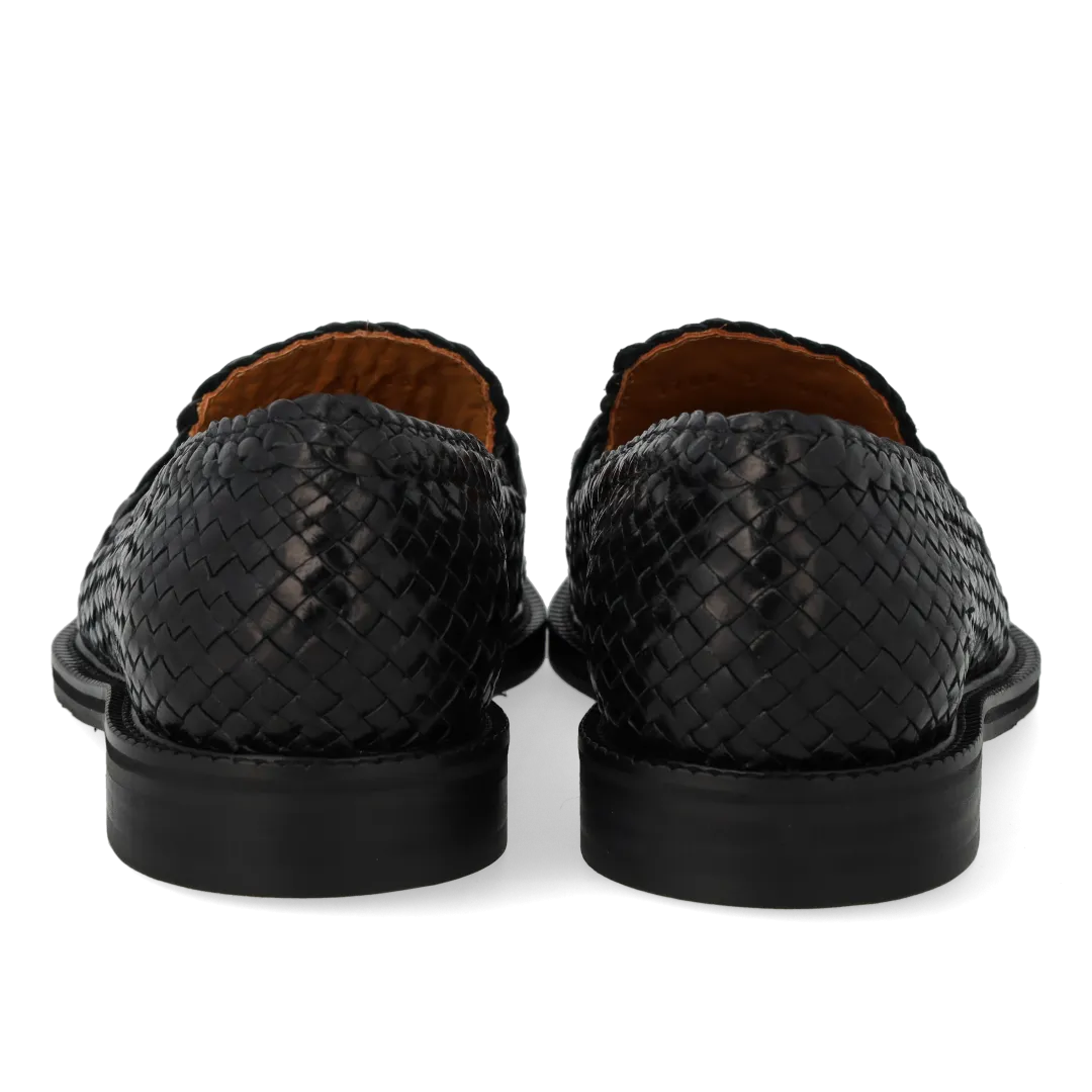 Hand-braided penny loafer