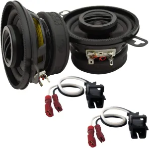 Harmony Audio Bundle Compatible with 1990-1994 Oldsmobile Cutlass Ciera HA-R35 New Front Dash Speaker Replacement Upgrade Package with HA-724568 Speaker Replacement Harness