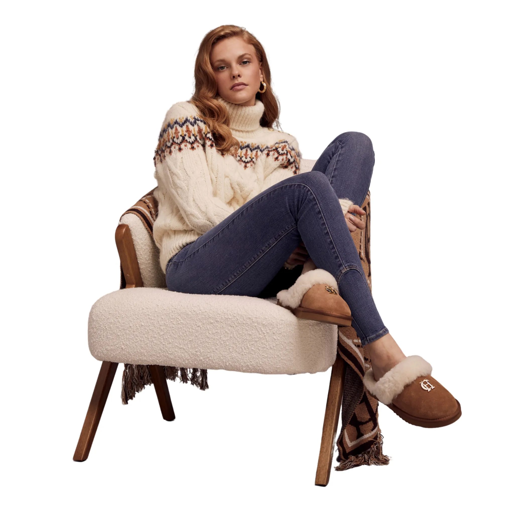 HC Shearling Slipper Tan