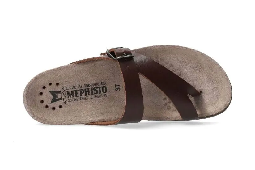 'Helen' women's slide toe sandal - brown
