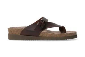 'Helen' women's slide toe sandal - brown
