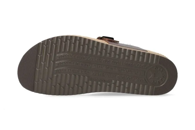 'Helen' women's slide toe sandal - brown