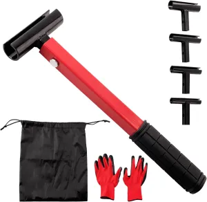 Hinges Gap Adjusting Wrench Kit, 4 in 1 Door Hinge Repair Too with Gloves and Storage Bag, Hinge Bender Tool for Residential and Commercial, Heavy-duty Door Hinge Adjustment Tool with Rubber Grip