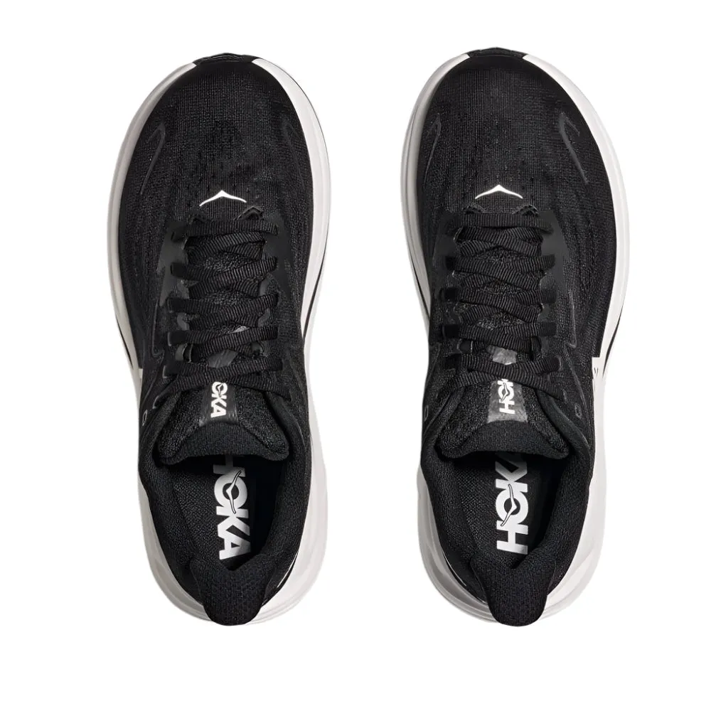 Hoka Women's Clifton 10 Black / White Extra Wide