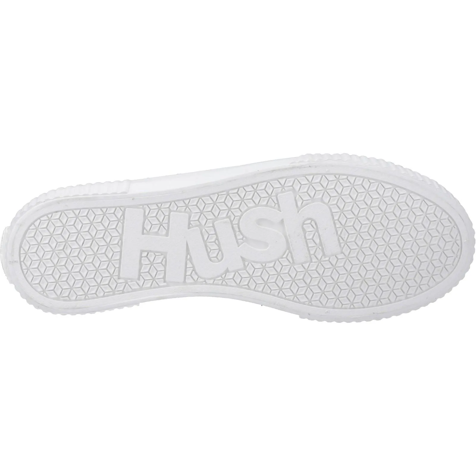 Hush Puppies Freya Canvas Textile Women's White Trainers