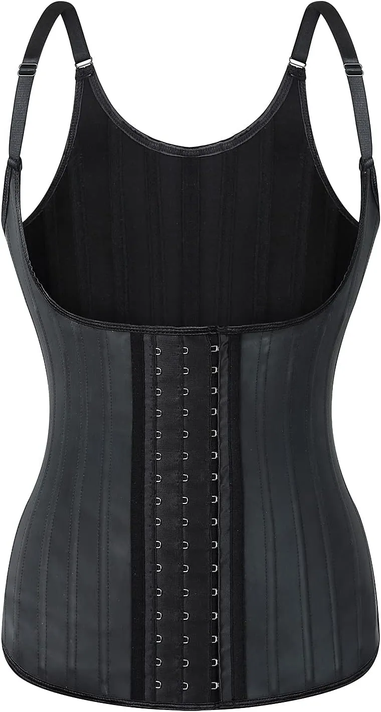 ICEGIA Waist Trainer for Women Corset Cincher Body Shaper Girdle Trimmer with Steel Bones Extender