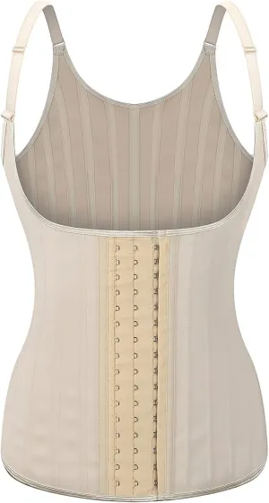 ICEGIA Waist Trainer for Women Corset Cincher Body Shaper Girdle Trimmer with Steel Bones Extender