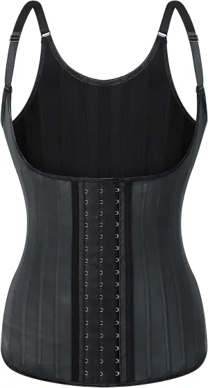 ICEGIA Waist Trainer for Women Corset Cincher Body Shaper Girdle Trimmer with Steel Bones Extender