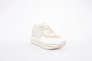 IGI & CO - 1661900 CHUNKY LACE UP FASHION RUNNER - BEIGE/WHITE