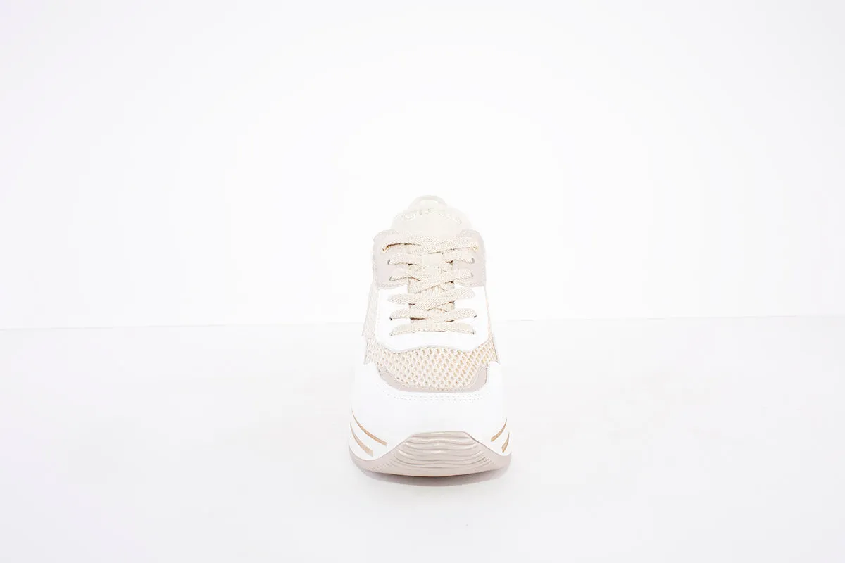 IGI & CO - 1661900 CHUNKY LACE UP FASHION RUNNER - BEIGE/WHITE