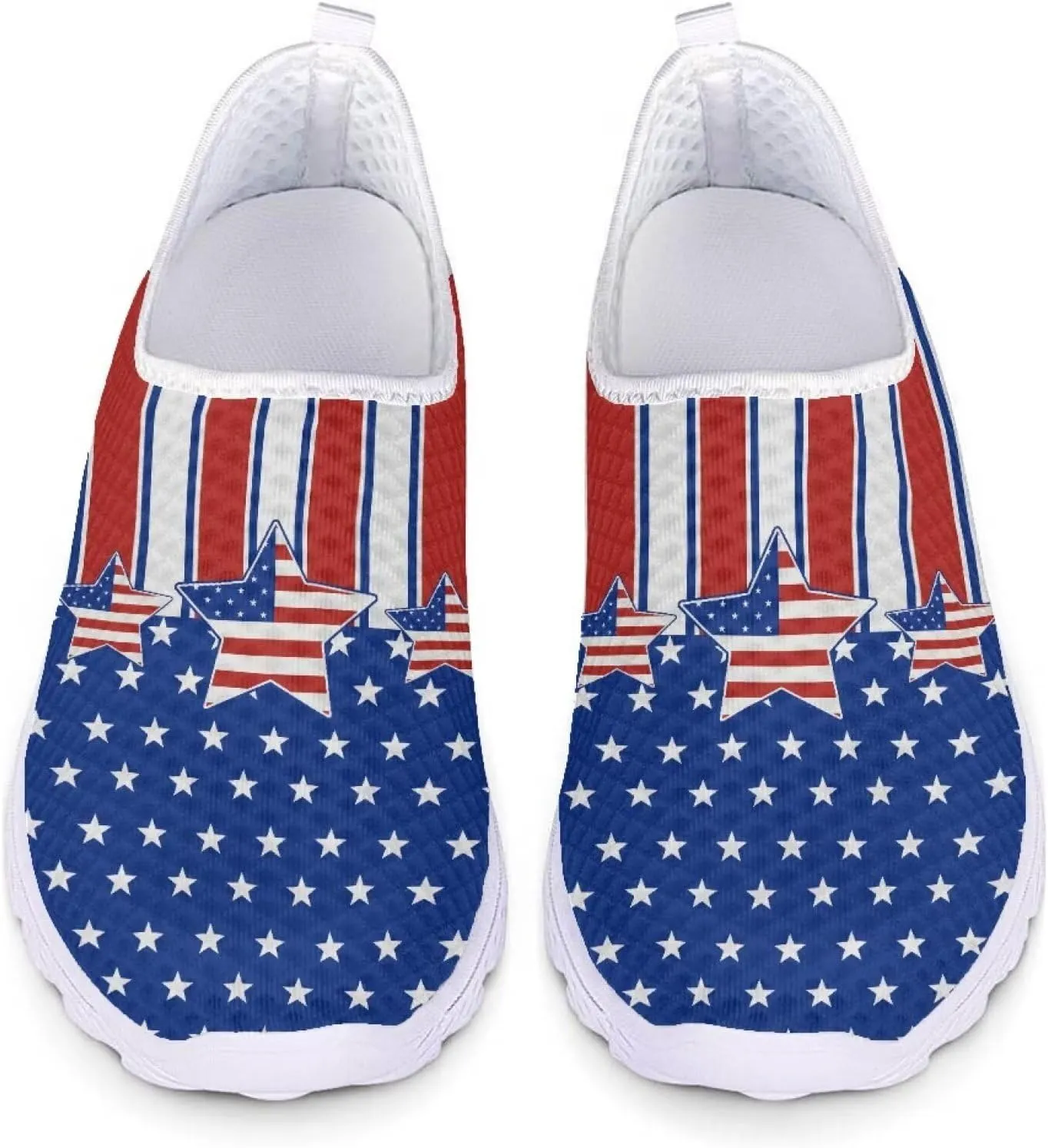 INSTANTARTS 3D Animal Women's Breathable Flat Running Water Shoes Beach Loafer