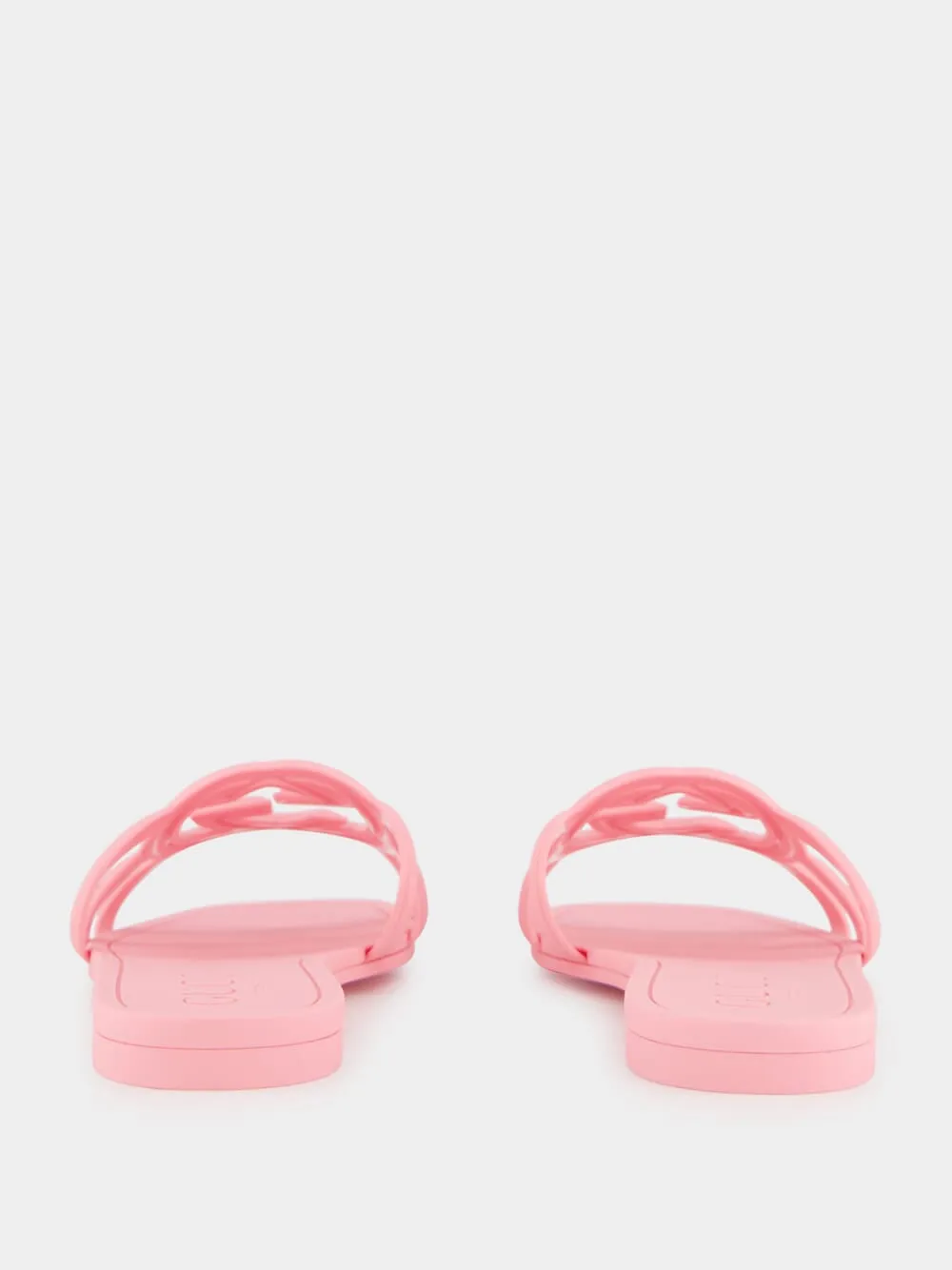 Interlocking G Pink Slide Sandal