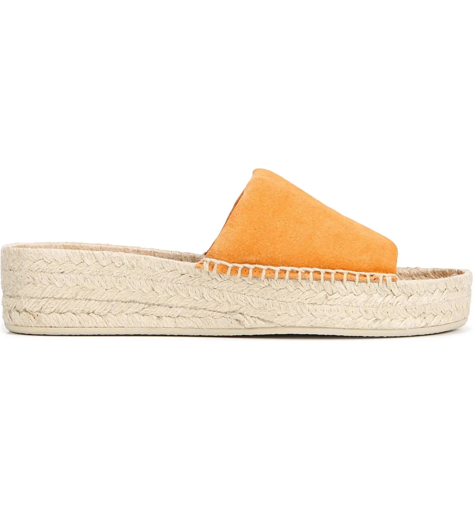 Jesse Suede Slip On Sandal - Burnt Orange