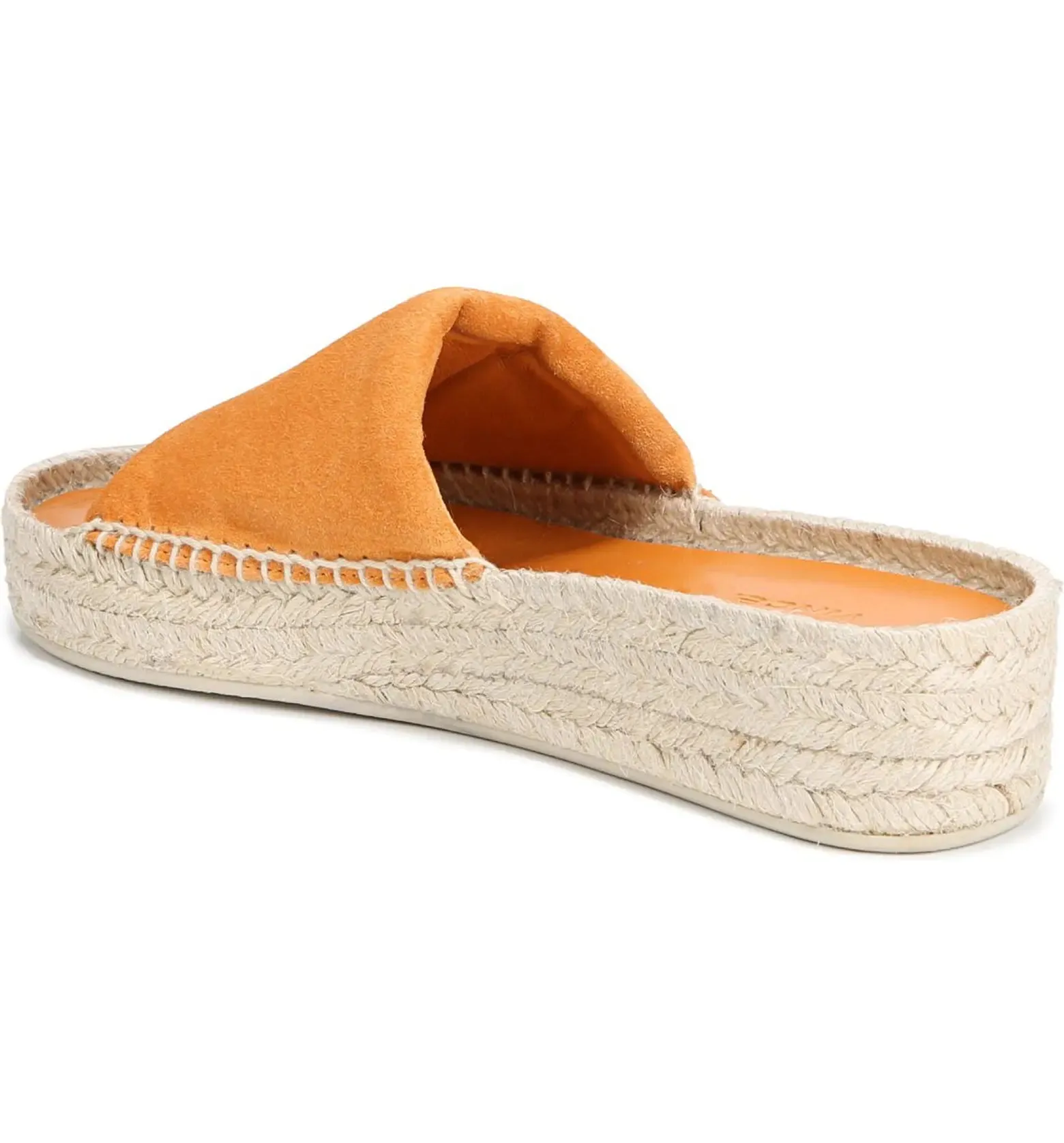 Jesse Suede Slip On Sandal - Burnt Orange