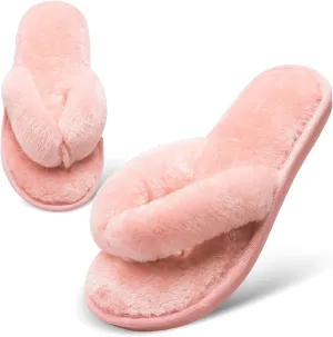 JOINFREE Women's Bedroom Slippers Comfort Four Season Classy Indoor Spa Slide Shoes