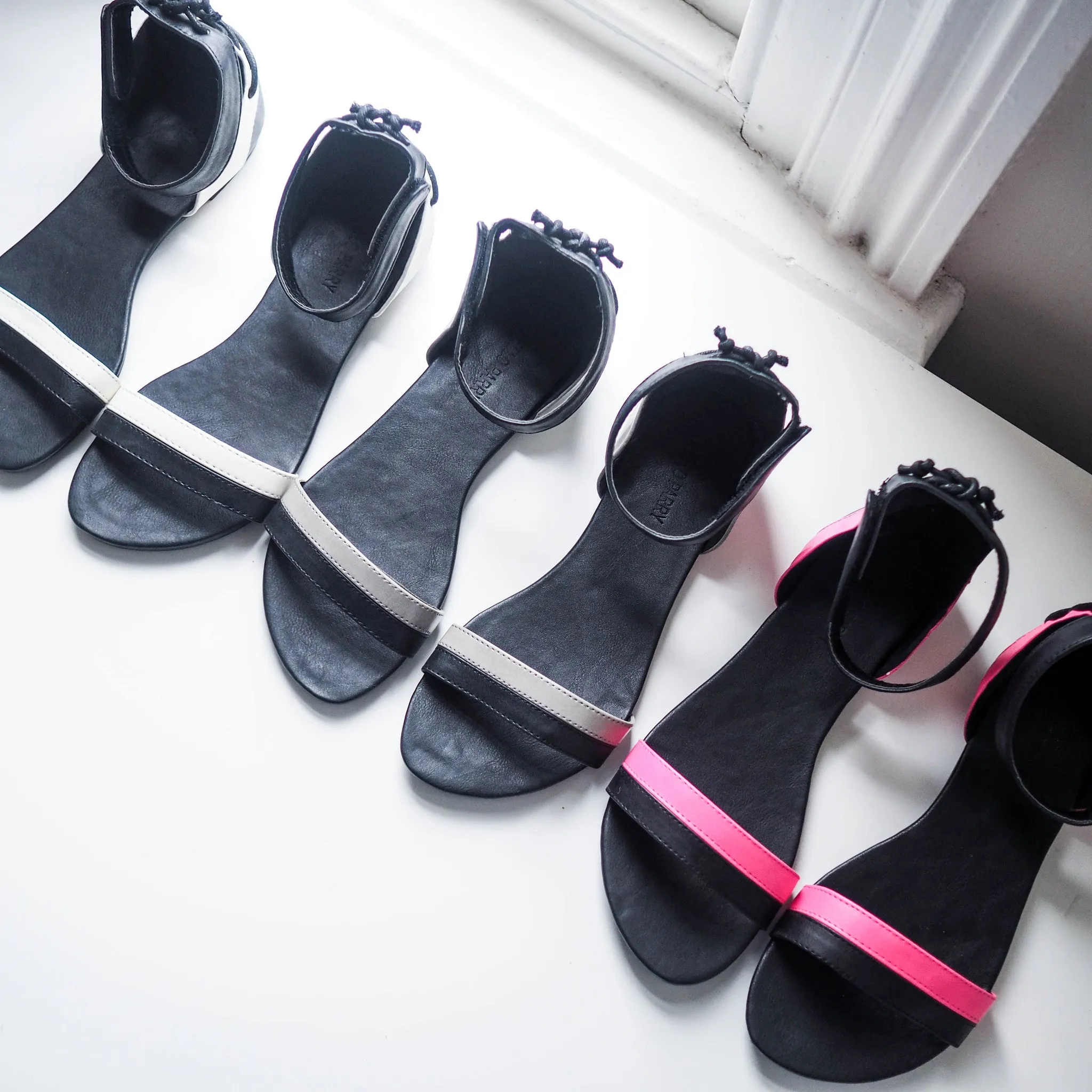 Joni Two-tone Lace Up Sandals