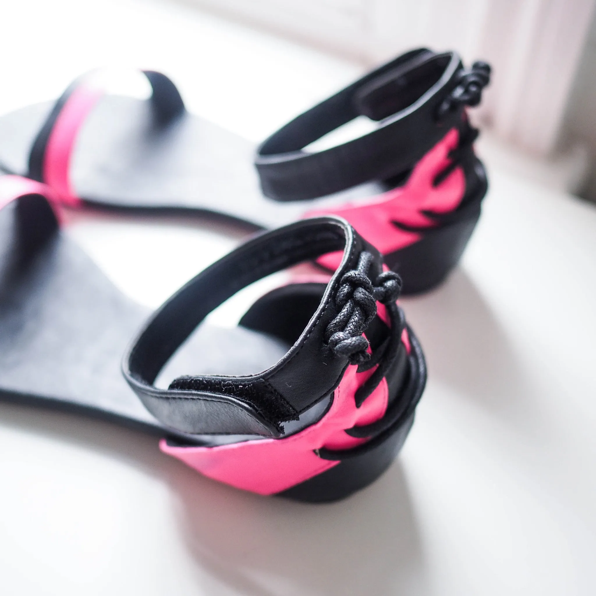 Joni Two-tone Lace Up Sandals