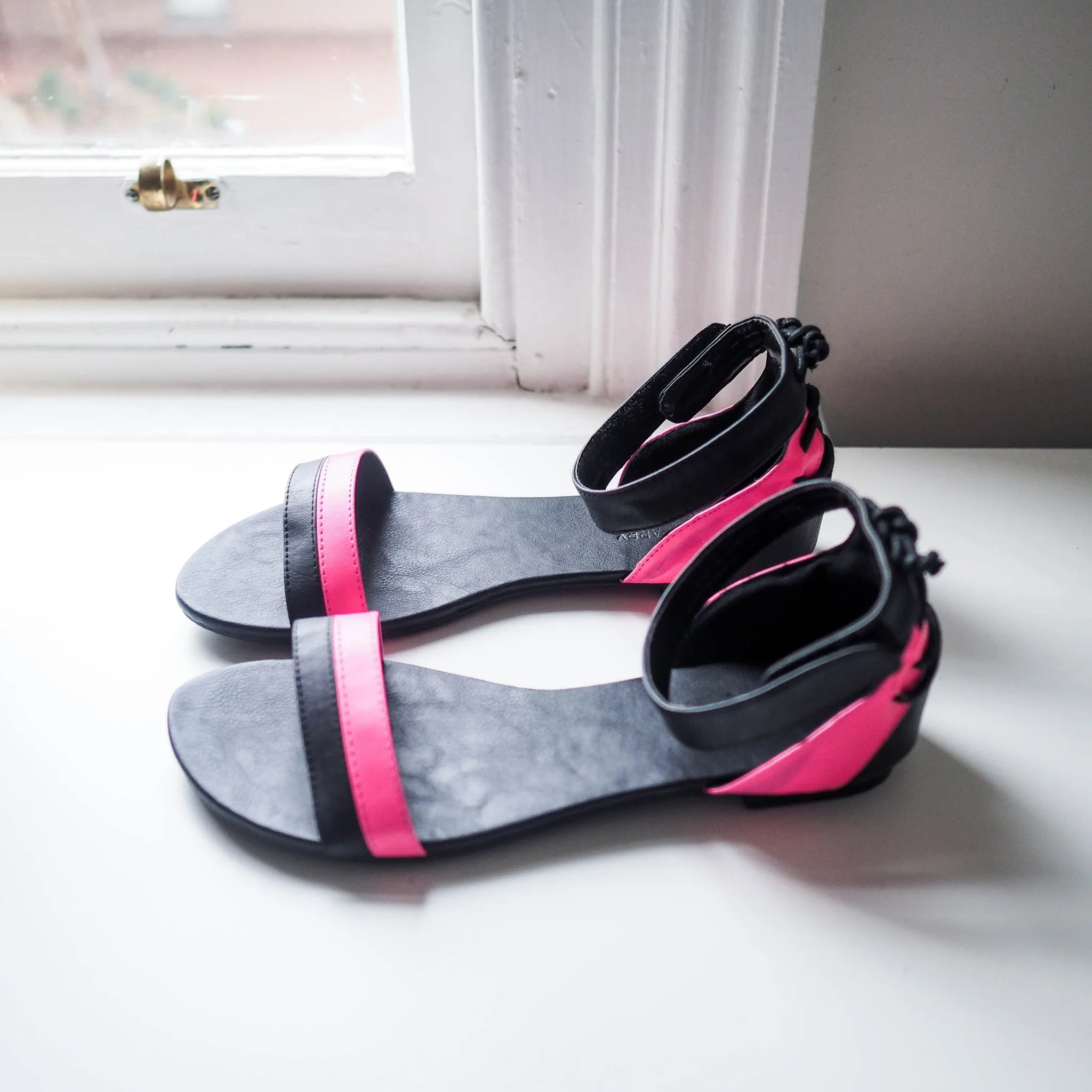 Joni Two-tone Lace Up Sandals