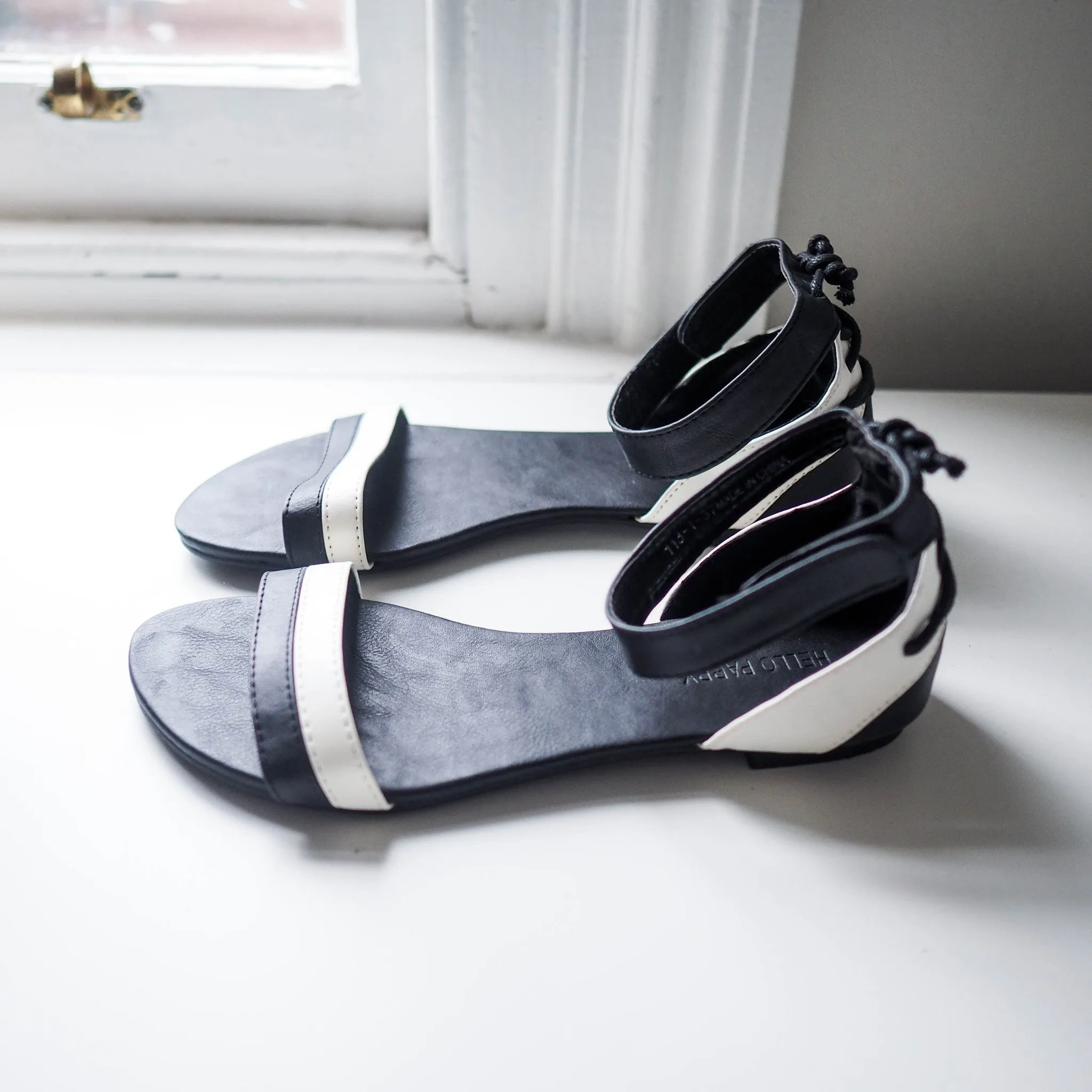 Joni Two-tone Lace Up Sandals