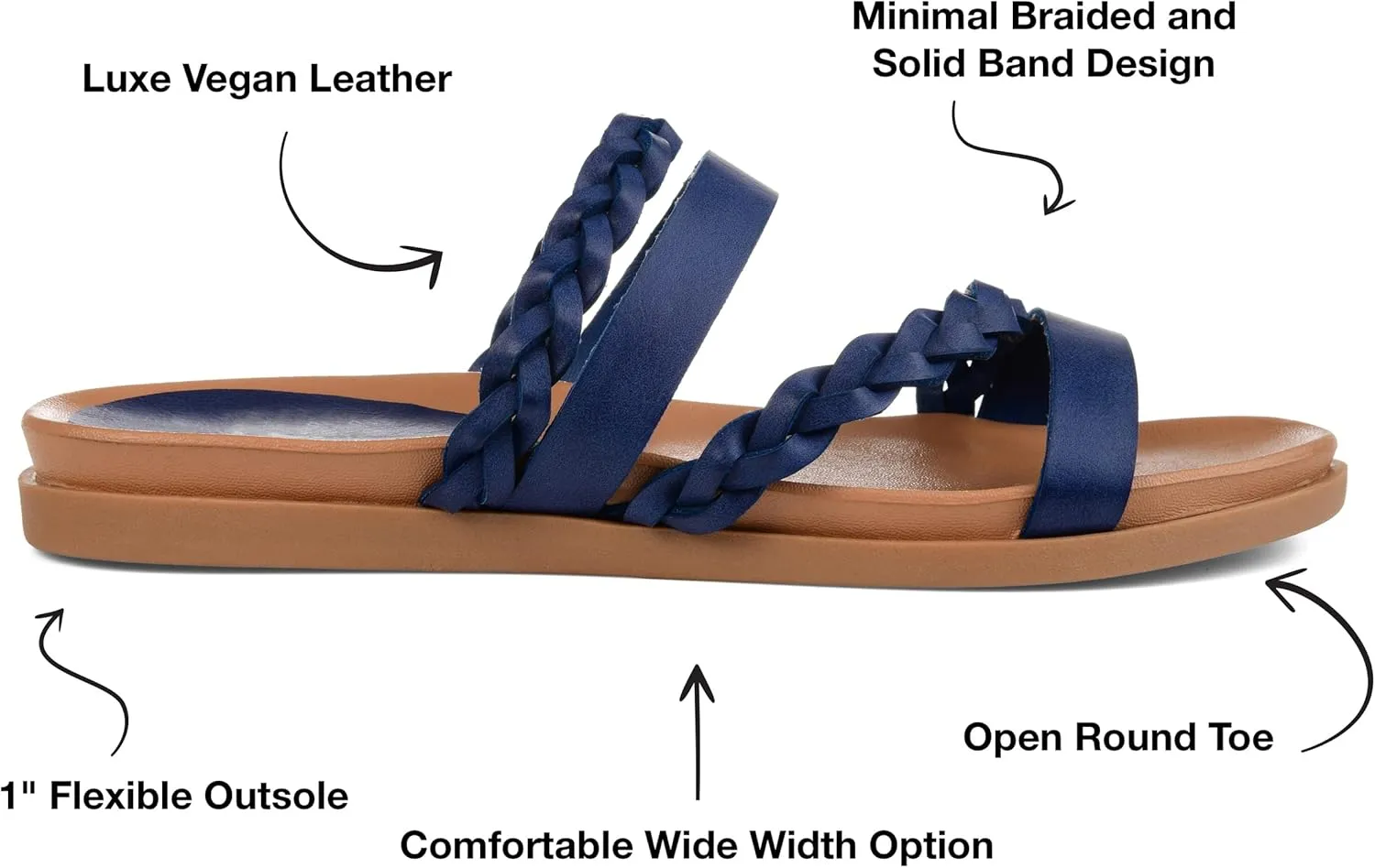 Journee Women's Colette Flat Sandals