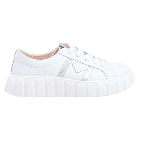 Kate Appleby Ladies Platform Trainers - Adwell - White