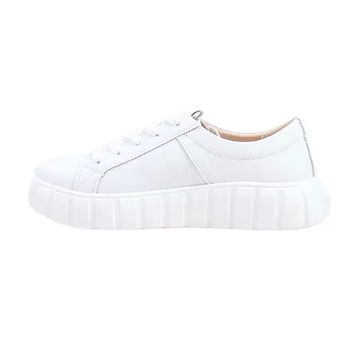 Kate Appleby Ladies Platform Trainers - Adwell - White