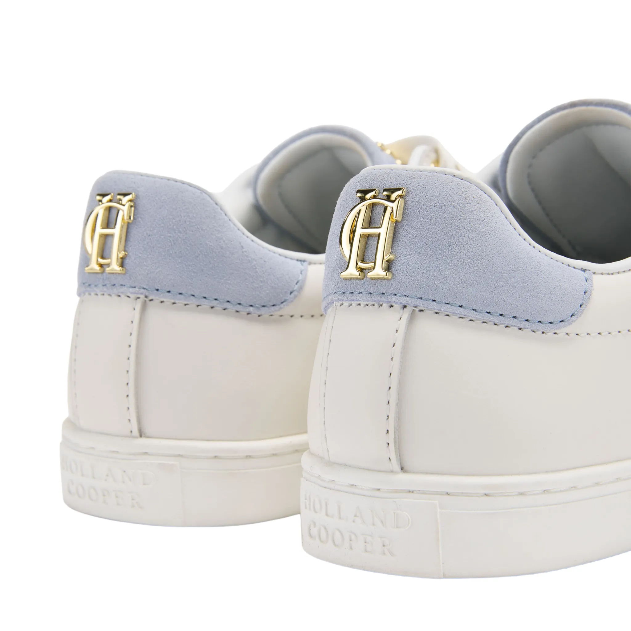 Knightsbridge Court Trainer White Smokey Blue