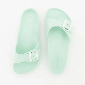 Ladies Shaped Single Band Moulded Mule - Sage