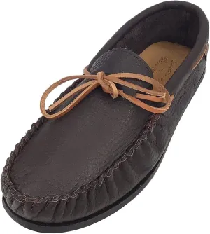 Laurentian Chief Men's Buffalo Leather Moccasin Shoes