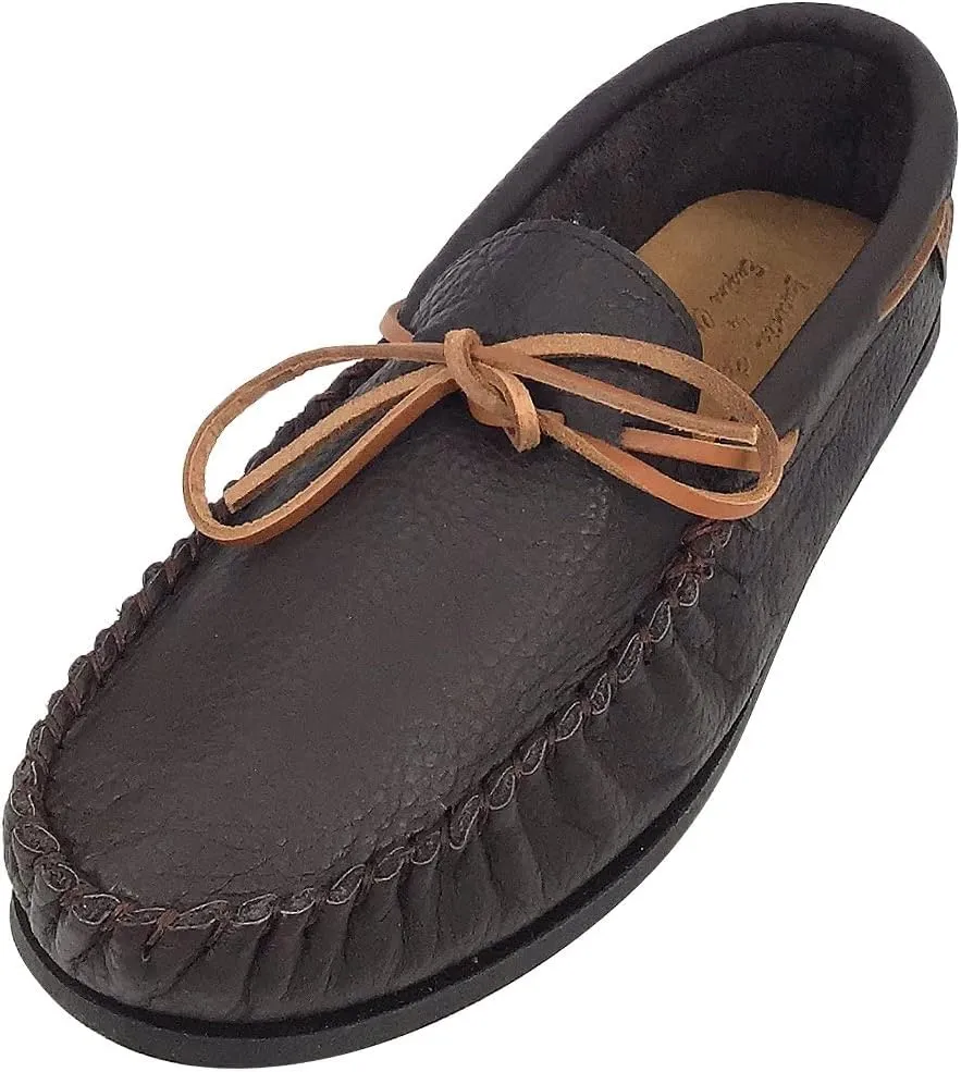 Laurentian Chief Men's Buffalo Leather Moccasin Shoes