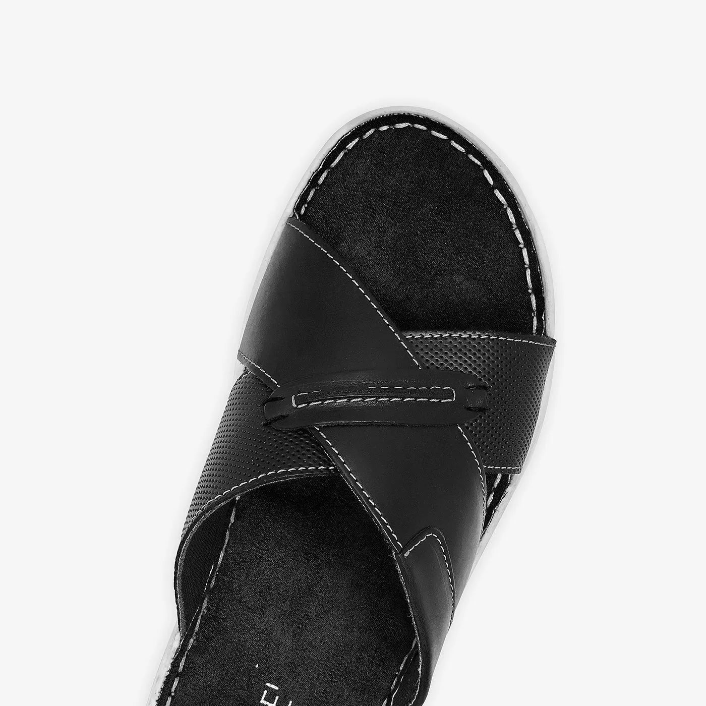 Leather Slide Chappals