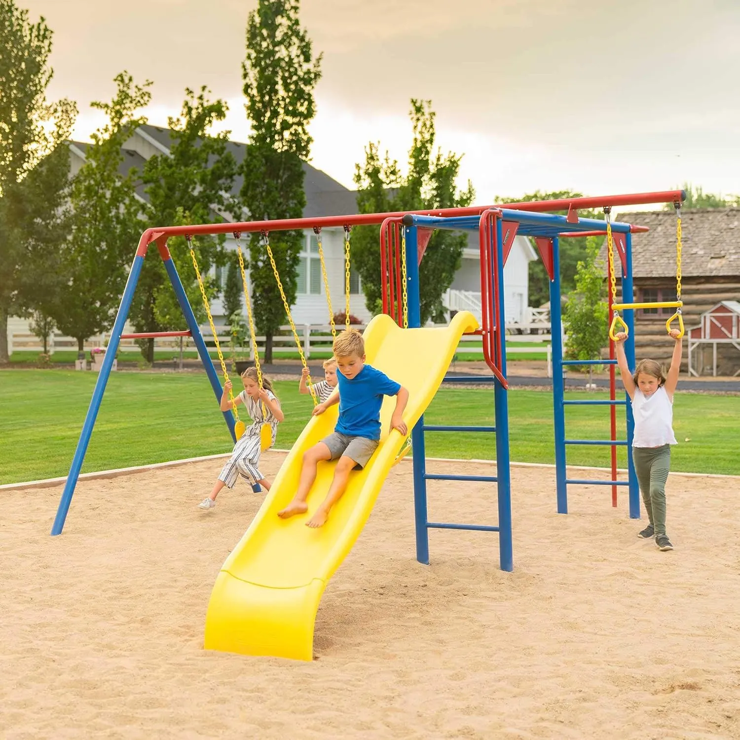 Lifetime 91022 Monkey Bar Adventure Swing Set, Primary