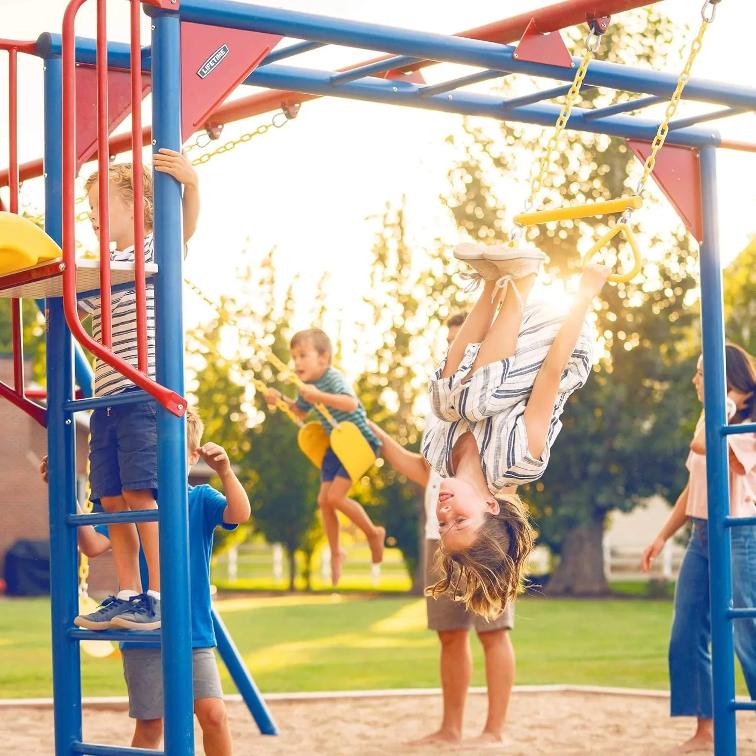 Lifetime 91022 Monkey Bar Adventure Swing Set, Primary
